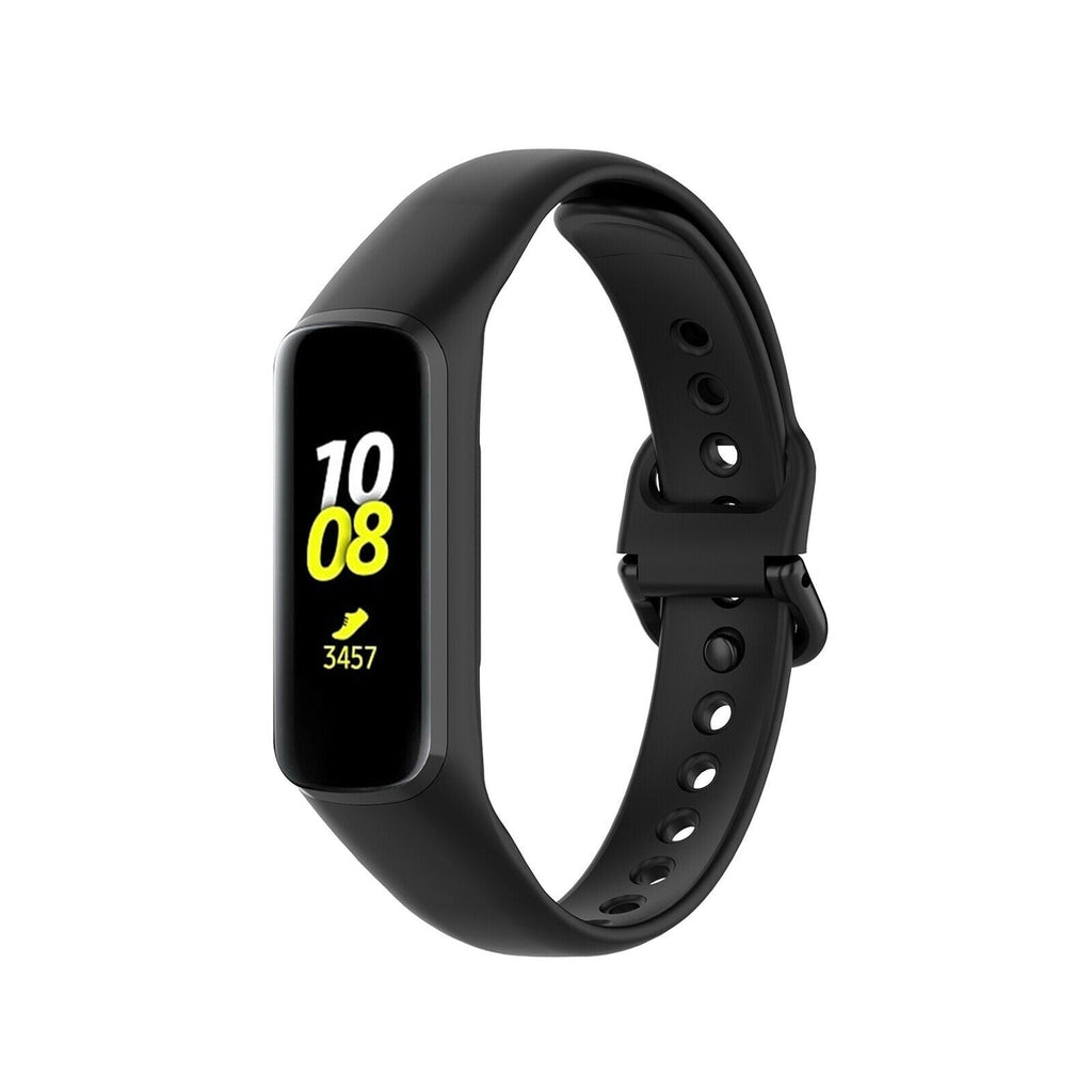 Samsung Galaxy Fit 2 Black Silicone Replacement Strap