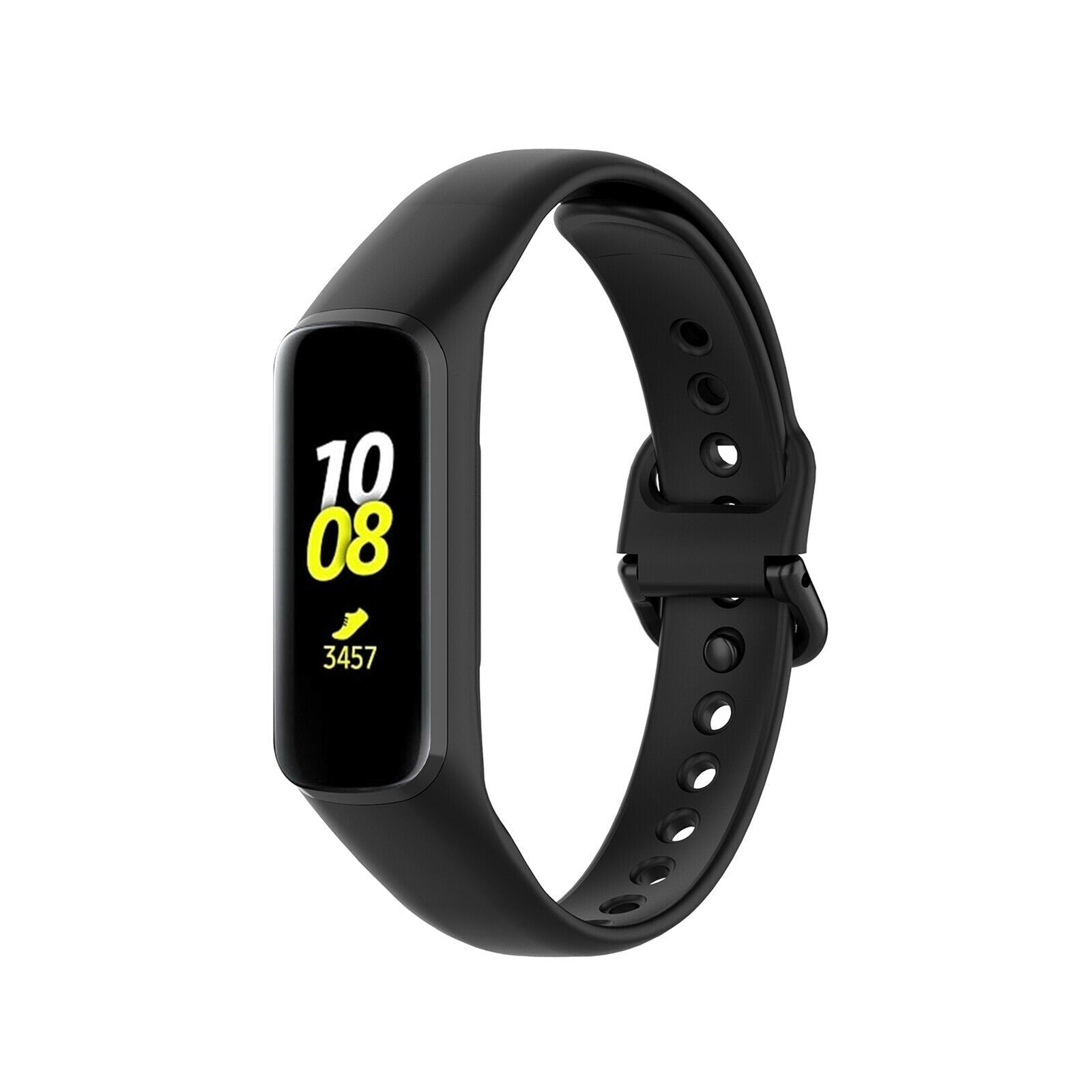 Samsung Galaxy Fit 2 Black Silicone Replacement Strap