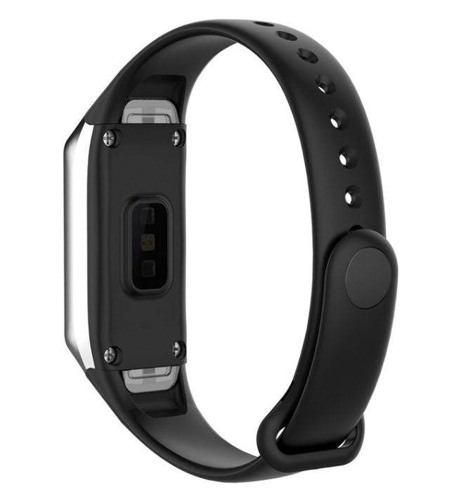 Black Silicone Strap For Galaxy Fit Replacement Band By Samsung