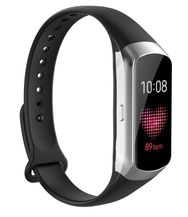Black Silicone Strap For Galaxy Fit Replacement Band By Samsung