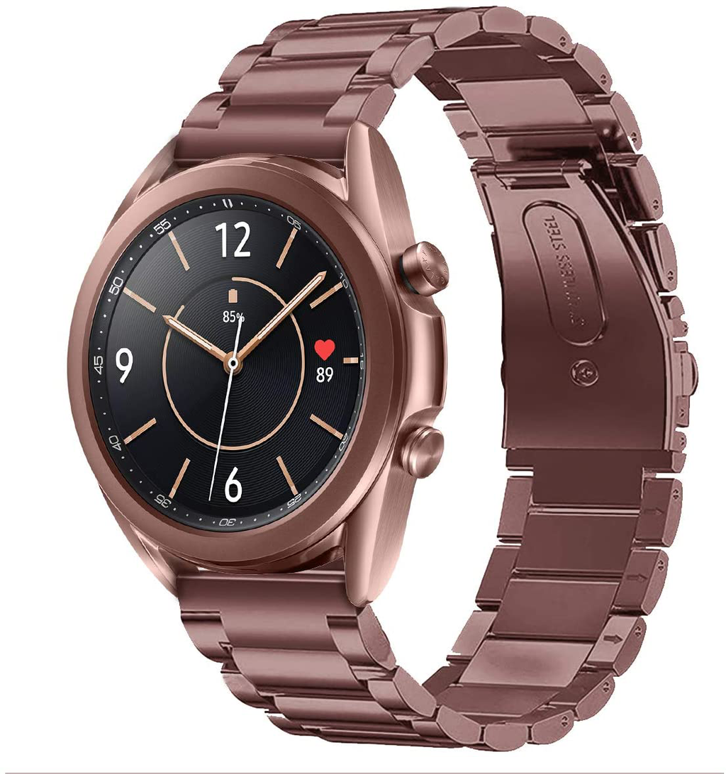 Bronze Gold Link Strap For Samsung Galaxy Watch 3 41mm