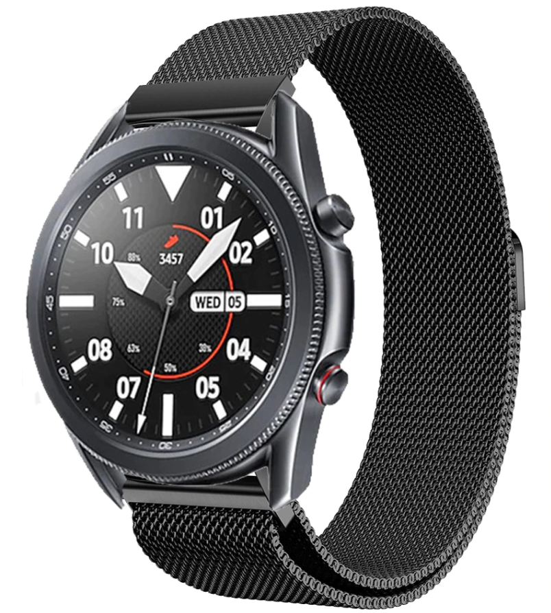 Samsung Galaxy Watch 3 Black Milanese Strap 45mm Band
