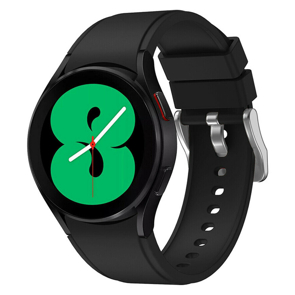 Black Silicone Band For Samsung Galaxy Watch 4 40mm With Ideal Fit