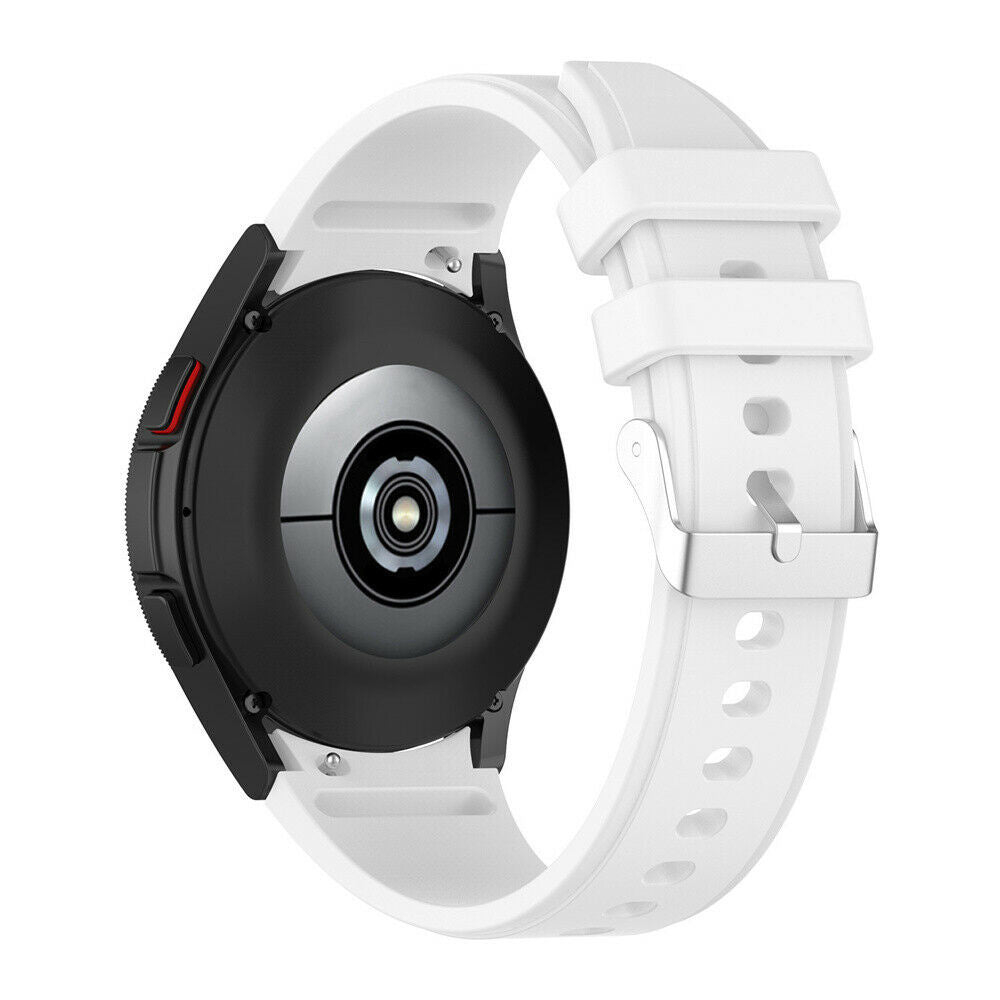 Samsung Galaxy Watch 4 White Silicone Band Perfect Fit
