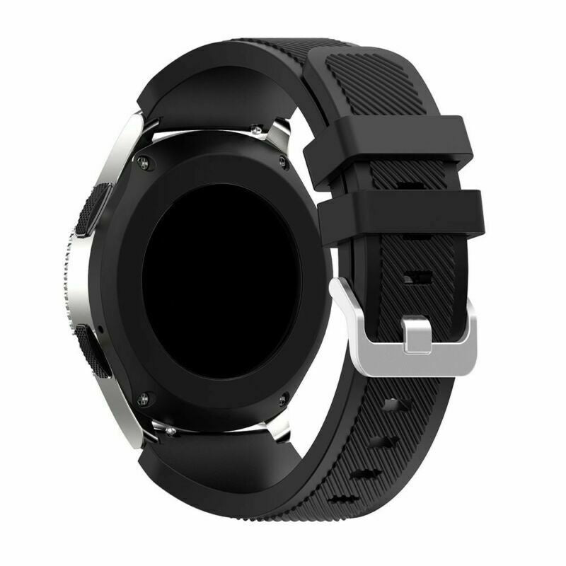 Samsung Galaxy Watch 4 44mm Black Silicone Band With Buckle