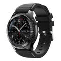Samsung Gear S3 Black Silicone Strap Replacement Band