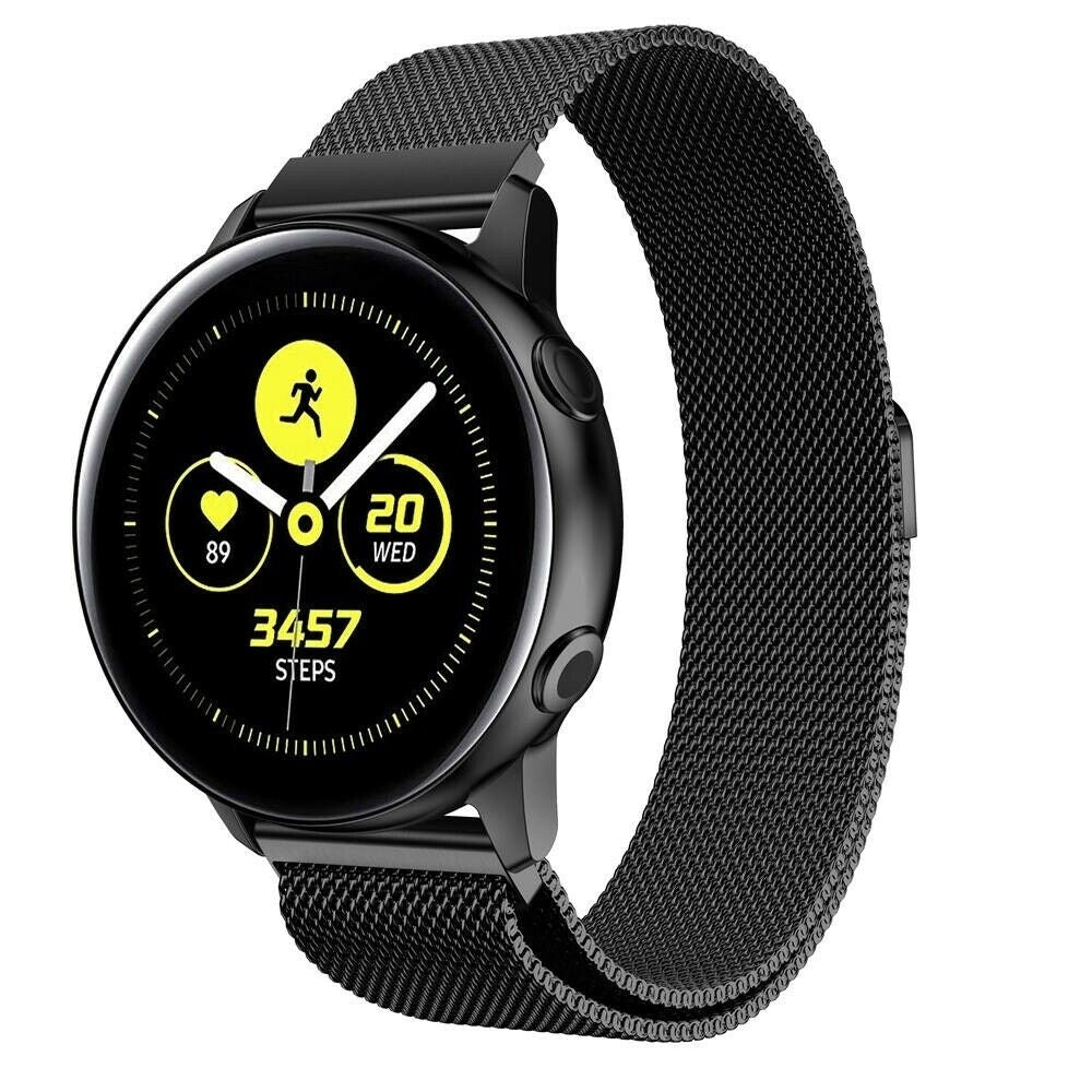 Black Milanese Band For Samsung Galaxy Watch Active