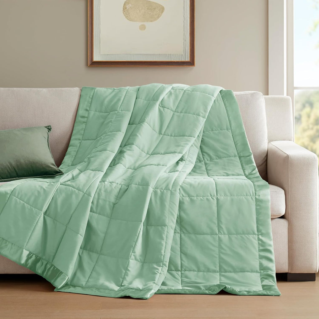 Windom Collection Lightweight Soft Blanket With Satin Trim
