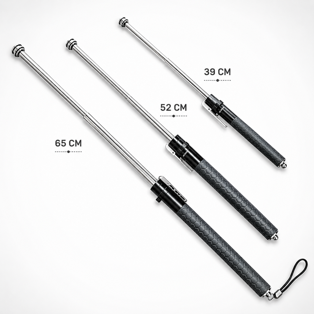 TrailBlazer Automatic Trekking Pole With LED Light And Anti Slip Grip