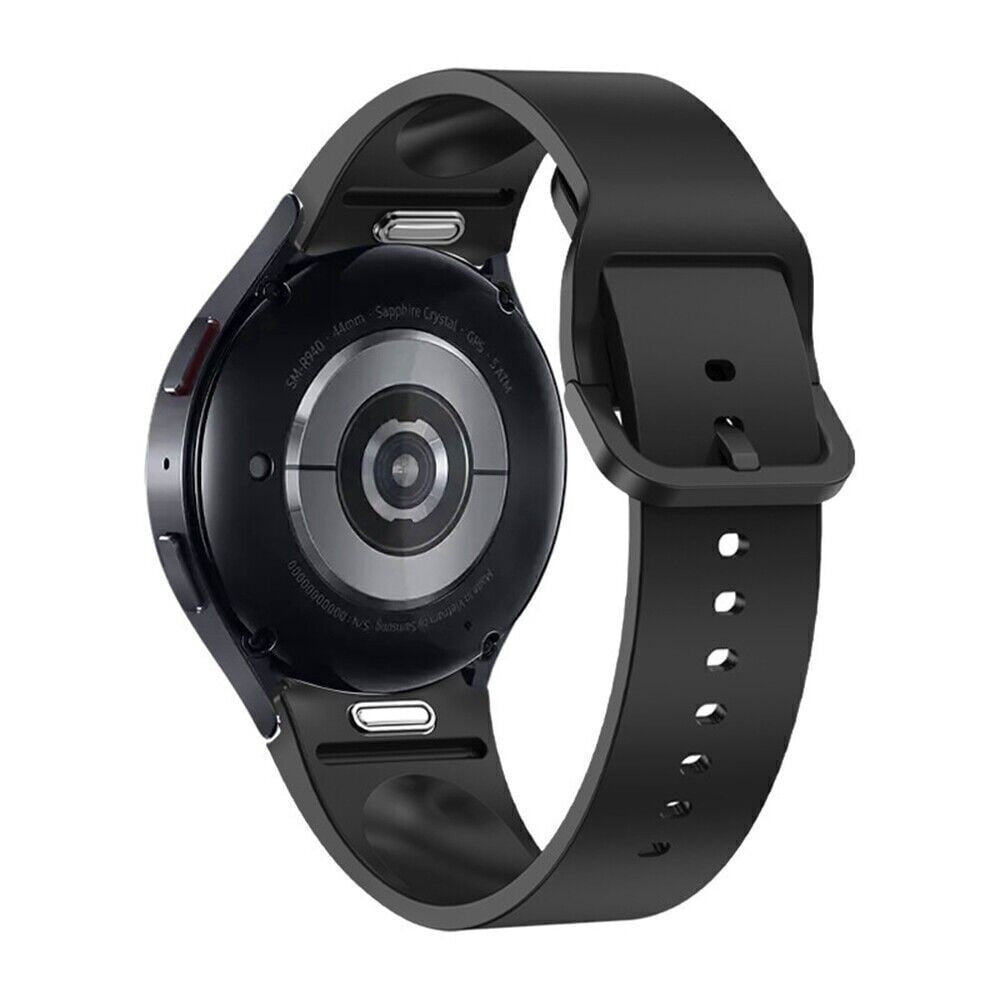 Black Silicone Strap For Samsung Galaxy Watch 6 40mm With One Push