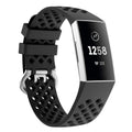 Fitbit Charge 4 Black Accessory With Breathable Wristband