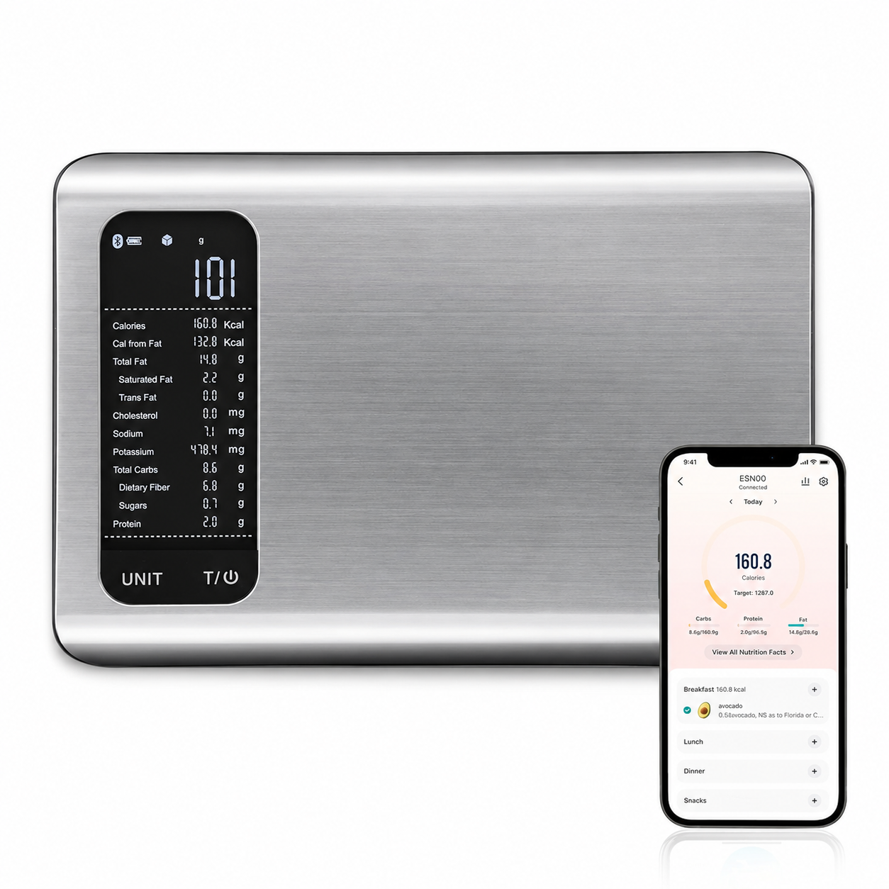 Precision Pro Nutritional Calculator Scale for Healthy Cooking and Weight Management