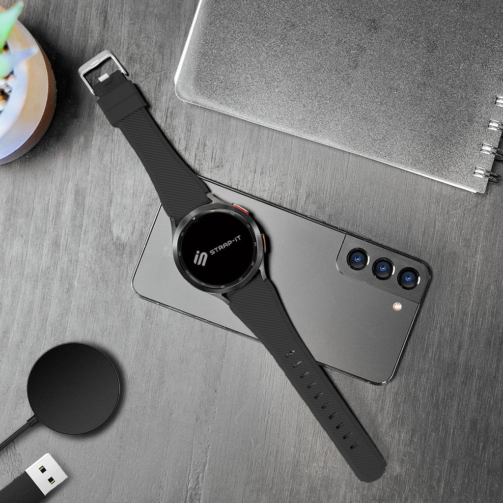 Black Silicone Band With Buckle For Xiaomi Mi Watch