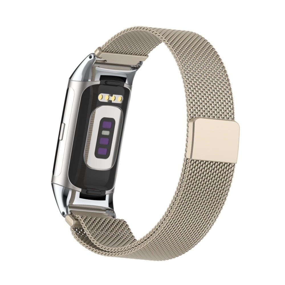 Starlight Milanese Strap For Fitbit Charge 6 Accessory