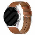 Dark Brown Leather Strap For Samsung Galaxy Watch 7 40mm