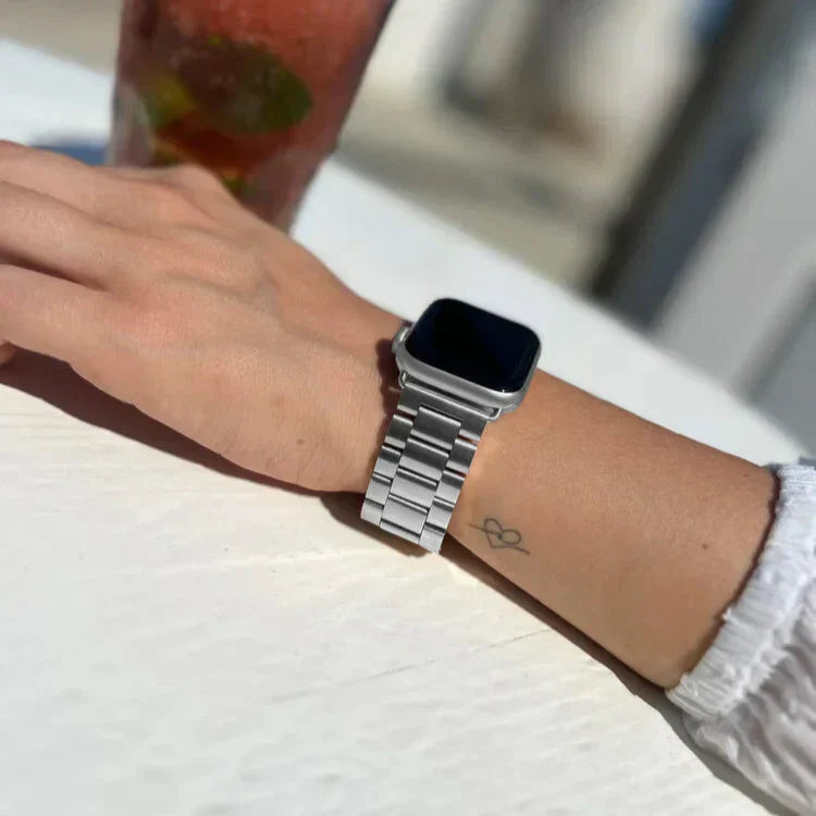 Apple Watch Stainless Steel Band With Silver Finish For Apple Watch