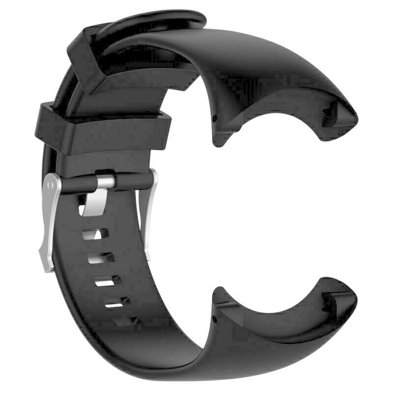 Replacement Black Silicone Band For Suunto Core Watch