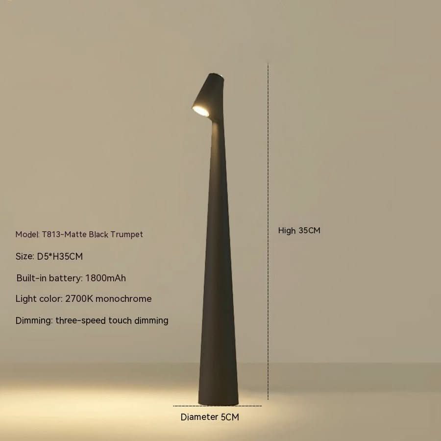 NovaGlow Table Lamp Rechargeable With A Contemporary Look And Extended Battery Life