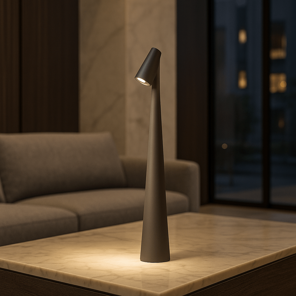 NovaGlow Table Lamp Rechargeable With A Contemporary Look And Extended Battery Life