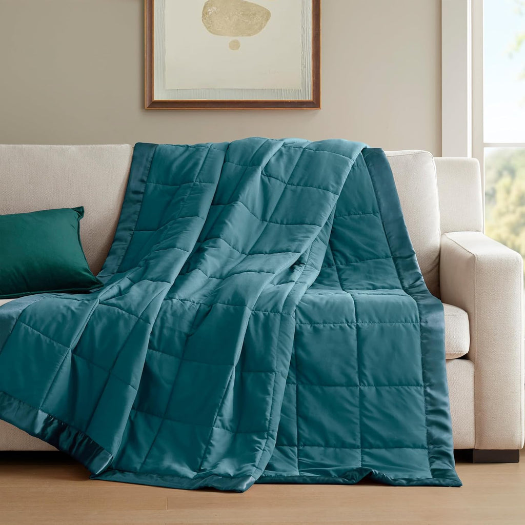 Windom Collection Lightweight Soft Blanket With Satin Trim