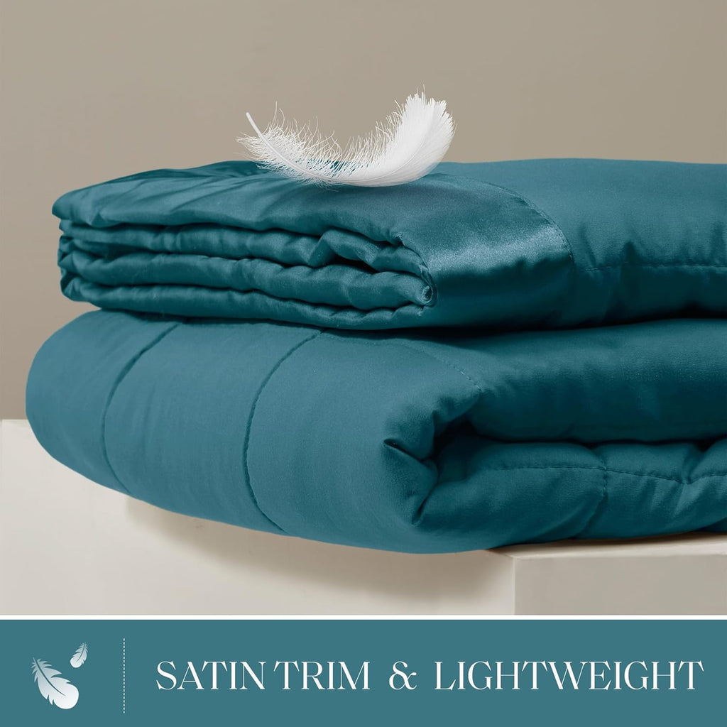 Windom Collection Lightweight Soft Blanket With Satin Trim