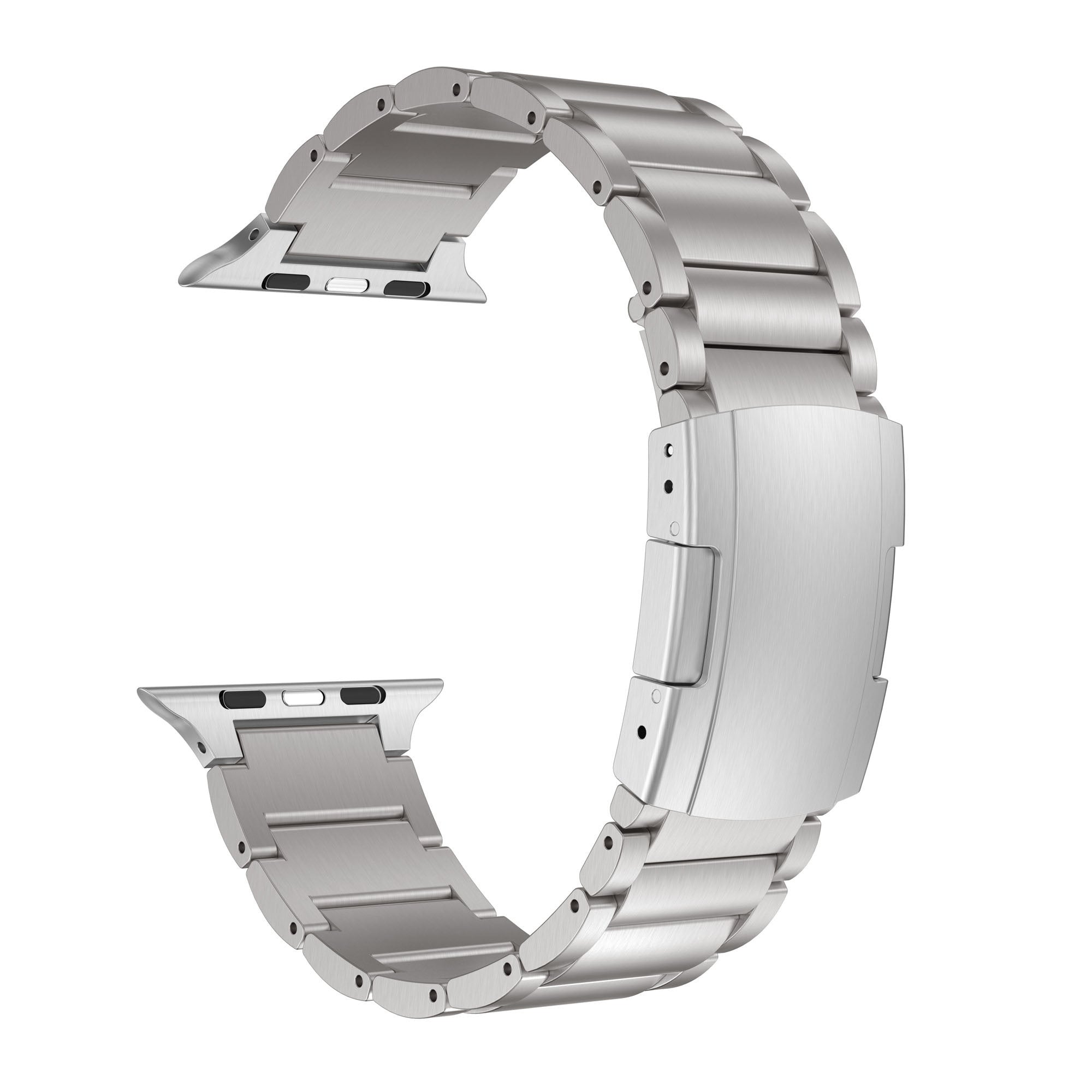 Apple Watch Titanium Band In Silver Compatible With Apple Watch