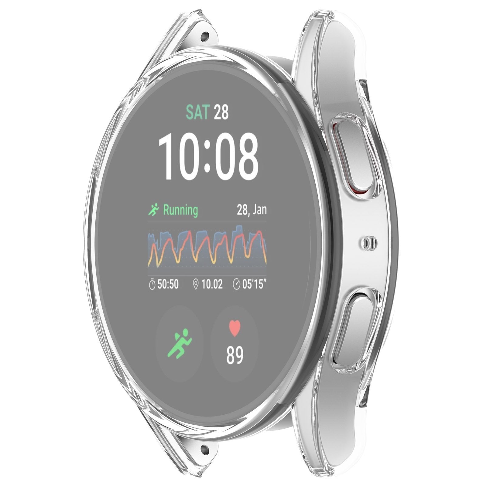 Clear TPU Case For Samsung Galaxy Watch 7 44mm Cover