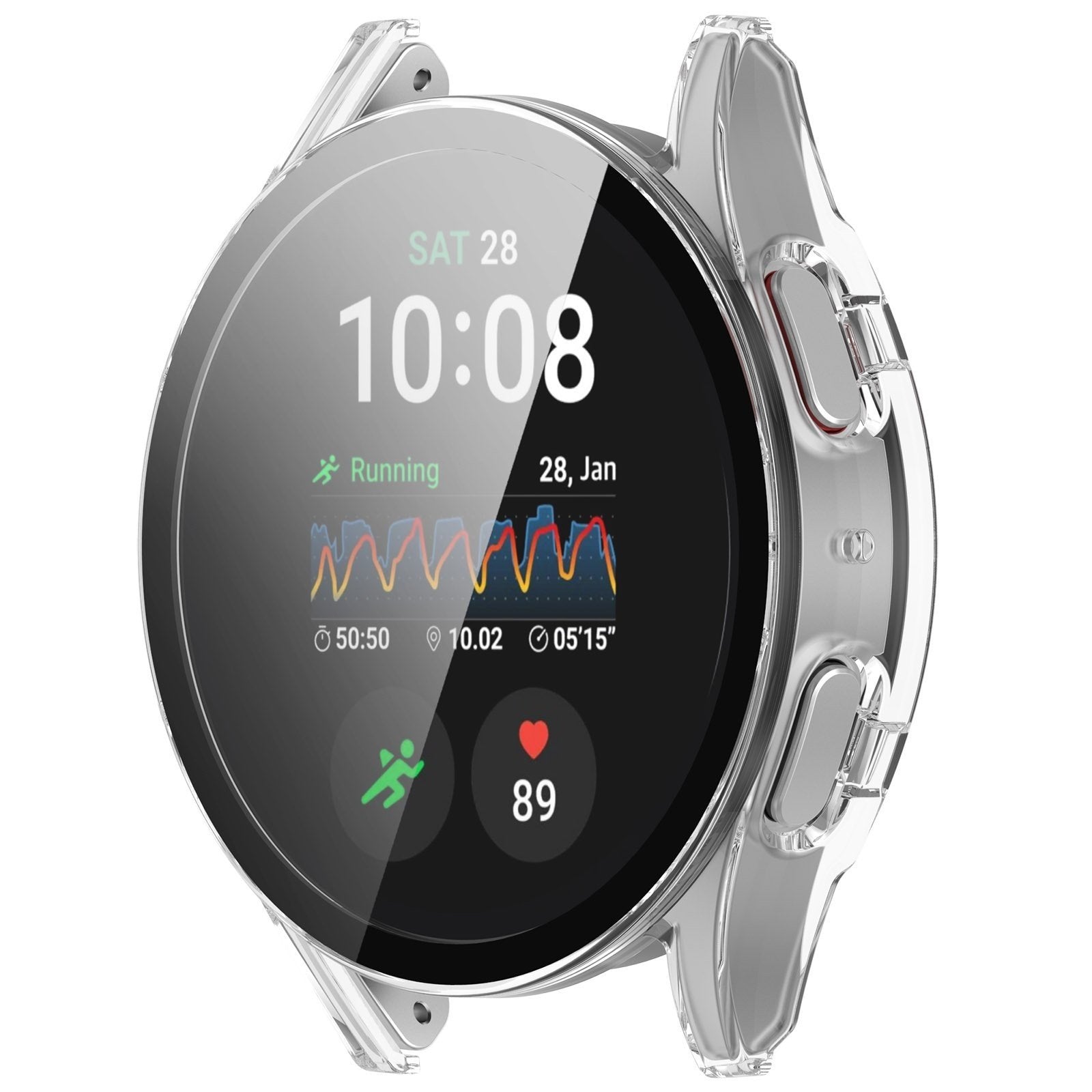 Samsung Galaxy Watch 7 40mm Clear Protective Cover With Glass