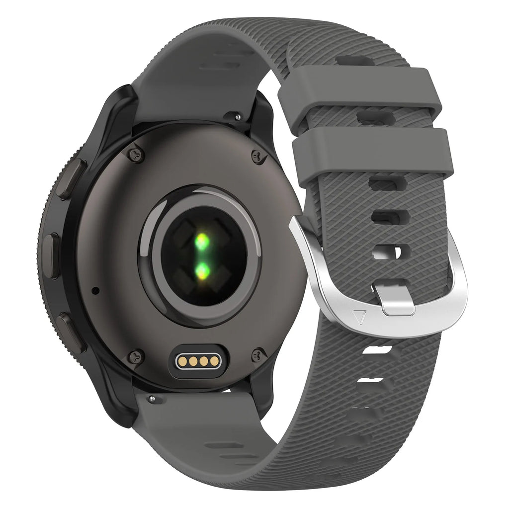 Garmin Vivoactive 4 Watch Gray Silicone Band For Daily Use And Sports
