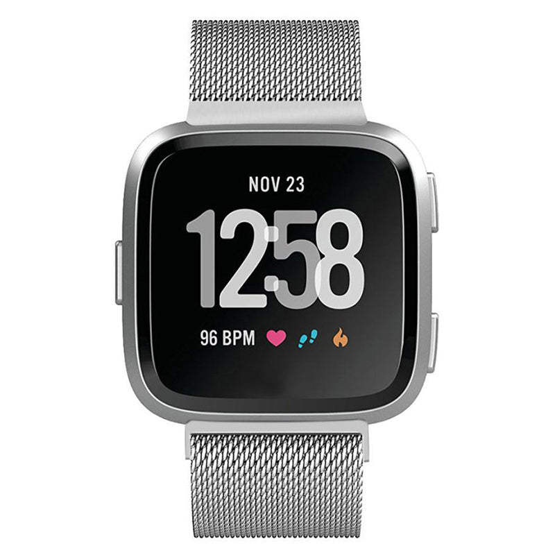 Silver Milanese Strap for Fitbit Versa and Versa 2