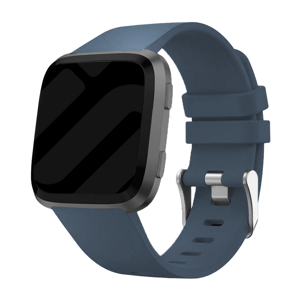 Fitbit Greyblue Silicone Band For Versa 2 And Versa With Buckle