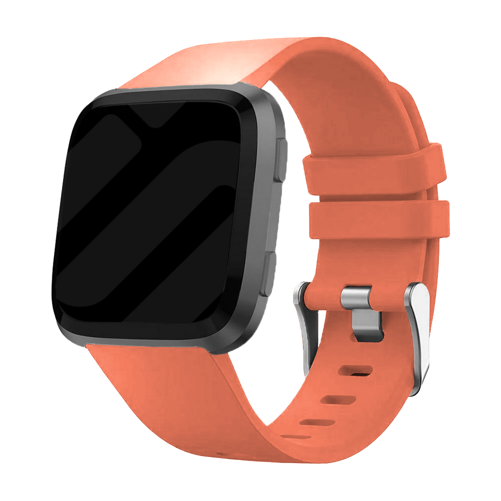 Grapefruit Silicone Band for Fitbit Versa and Versa 2