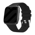 Fitbit Versa And Versa 2 Black Silicone Wrist Strap