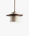 Coren Travertine Stone Pendant Light With Rustic Glow