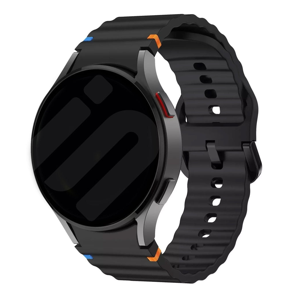 Samsung Galaxy Watch 4 40mm Black Wave Strap Band Plus