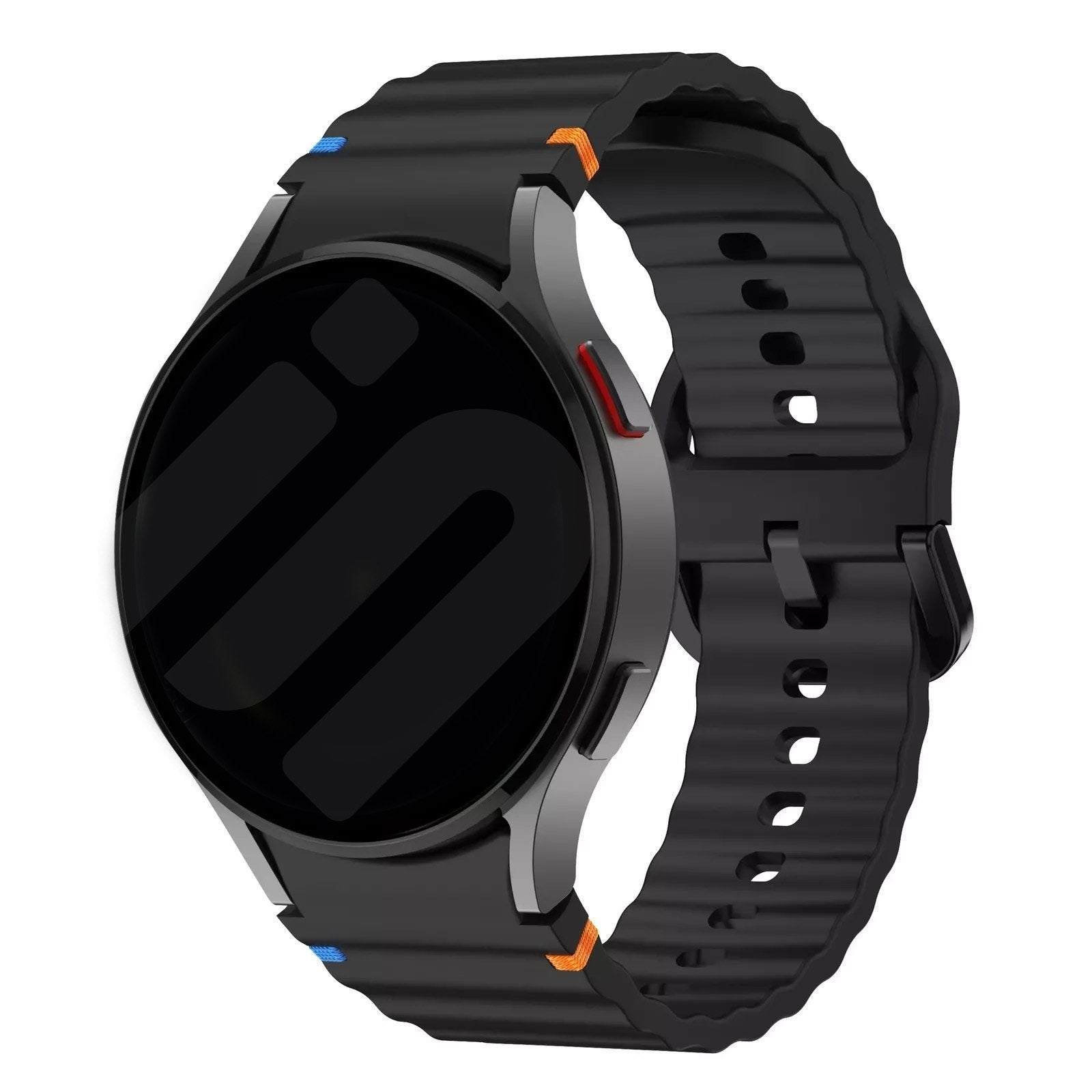 Samsung Galaxy Watch 4 40mm Black Wave Strap Band Plus