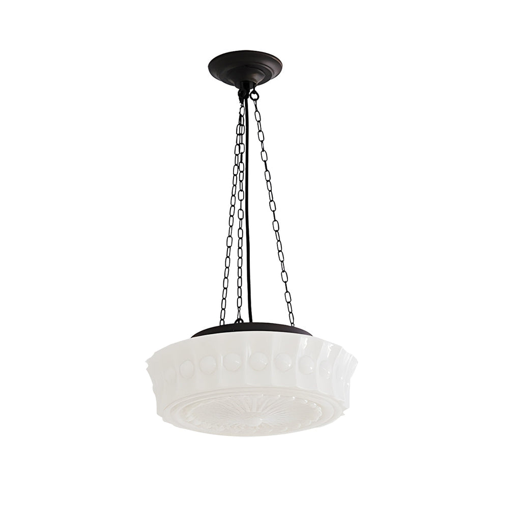 Hailie Vintage French Pendant Light With Dome for Living Room