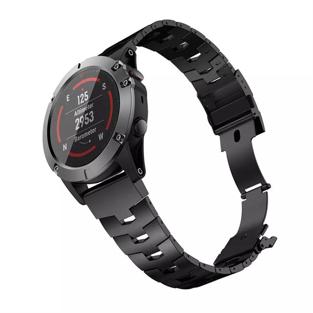 Garmin Fenix 5 Plus And Fenix 6 Pro Black Titanium Bracelet