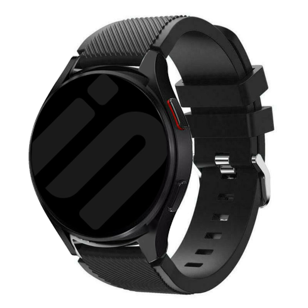 Silicone Band For Samsung Galaxy Watch 6 Classic 47mm Black